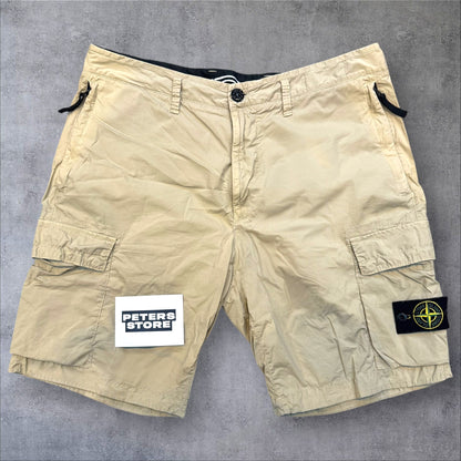 Stone Island Cargo Shorts Beige Size 34W RRP £320
