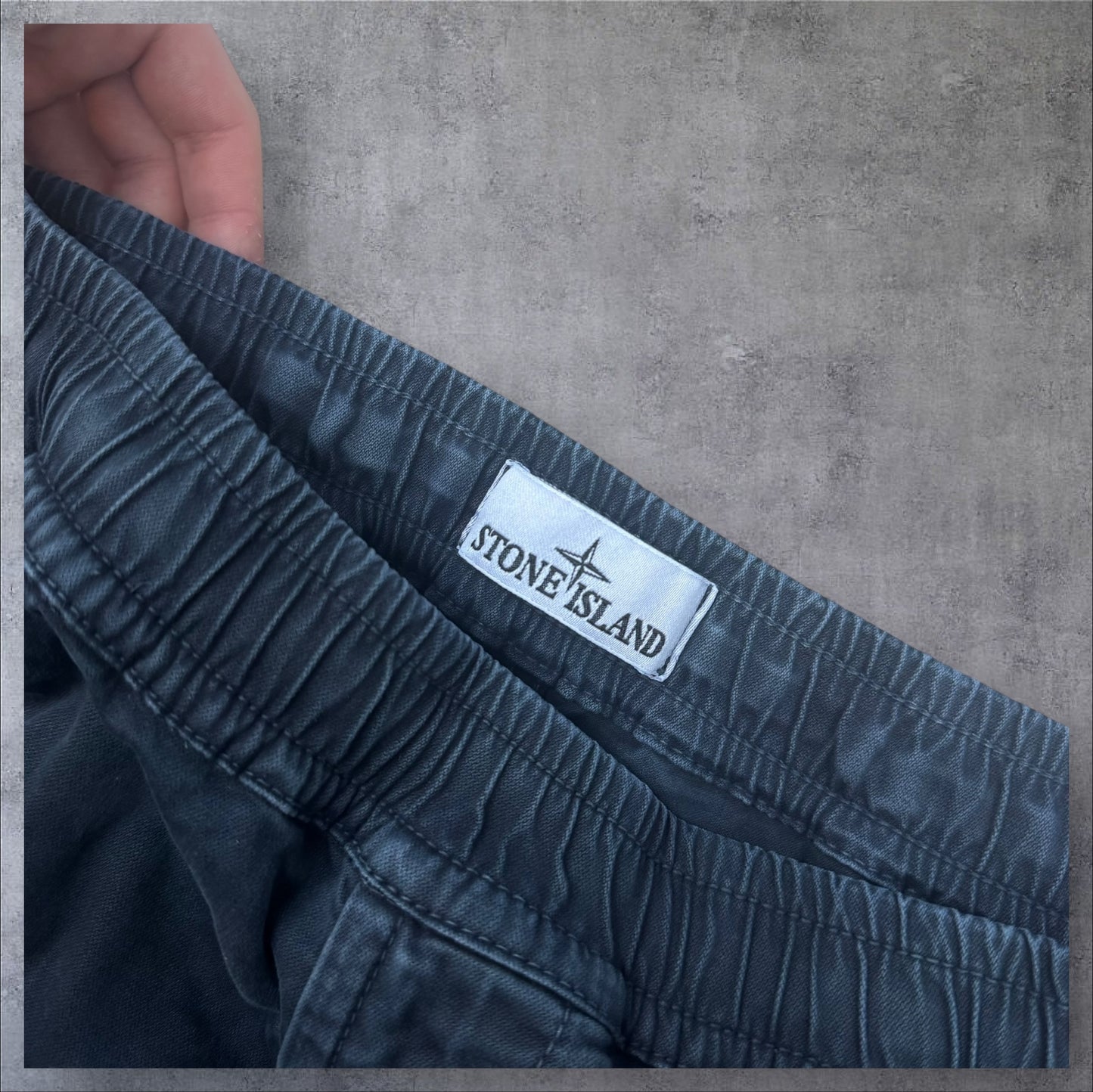 Stone Island Cargos 34W Navy Elastic Waist RRP £395