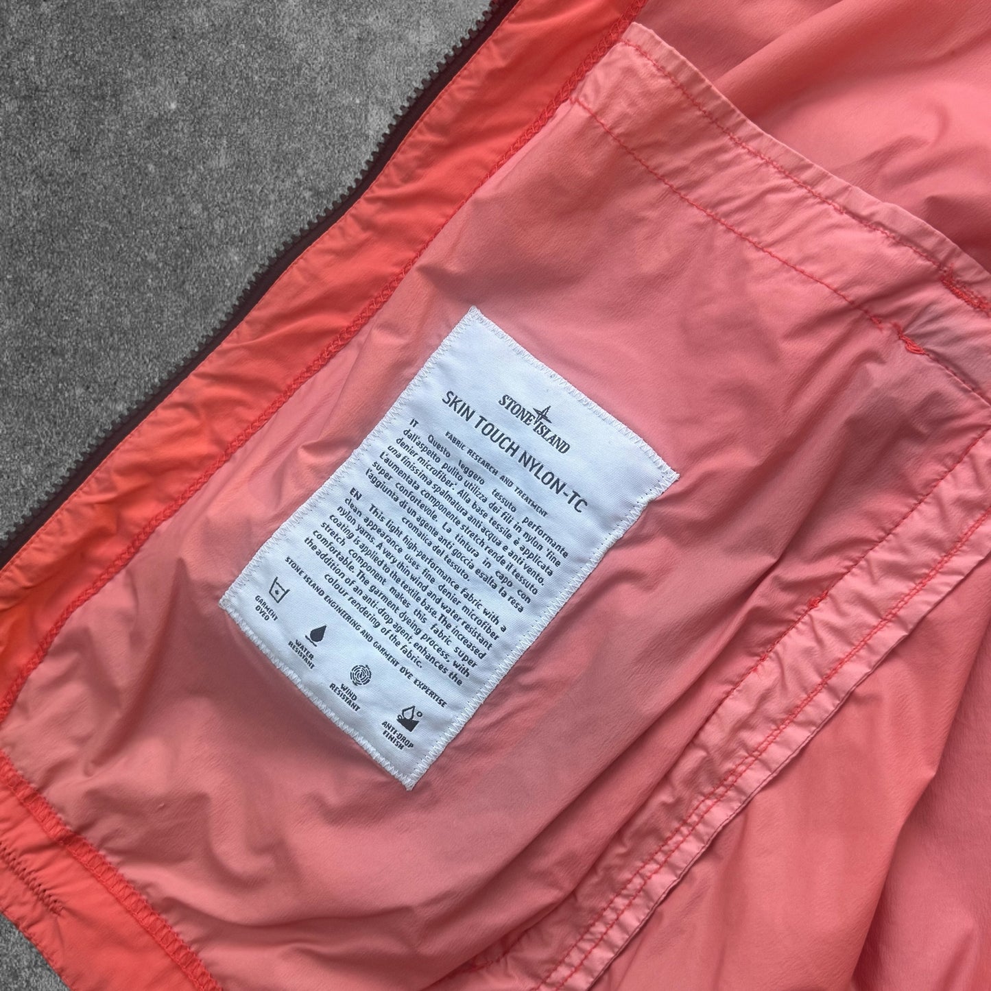 Stone Island Skin Touch Jacket XL Orange RRP £375