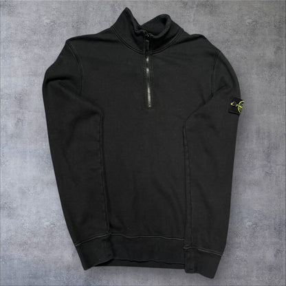 Stone Island Quarter Zip Black Small RRP £325