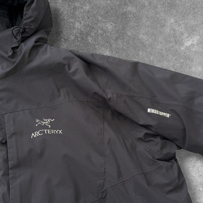 Arc'teryx hoody logo and Windstopper sleeve