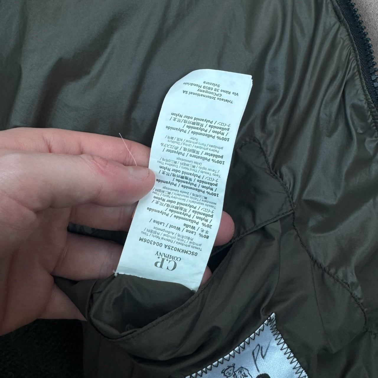 CP Company Hybrid Down Jacket Large RRP £495