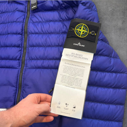 Stone Island Brand New With Tags Bio Based Ripstop Down Jacket XL Ocean Blue RRP £850