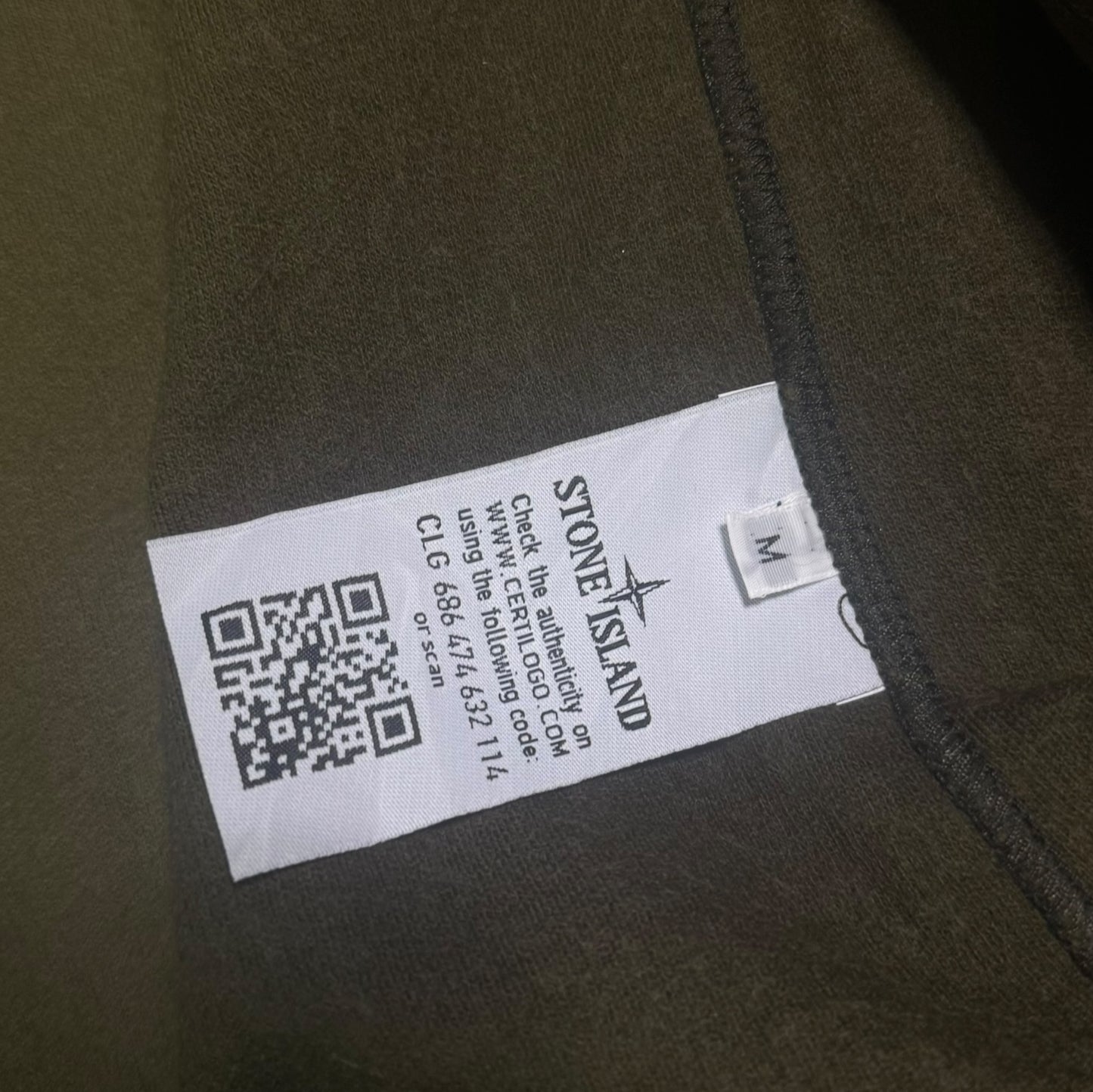 Stone Island Ghost Hoodie Khaki Size Medium Fits Small RRP £425