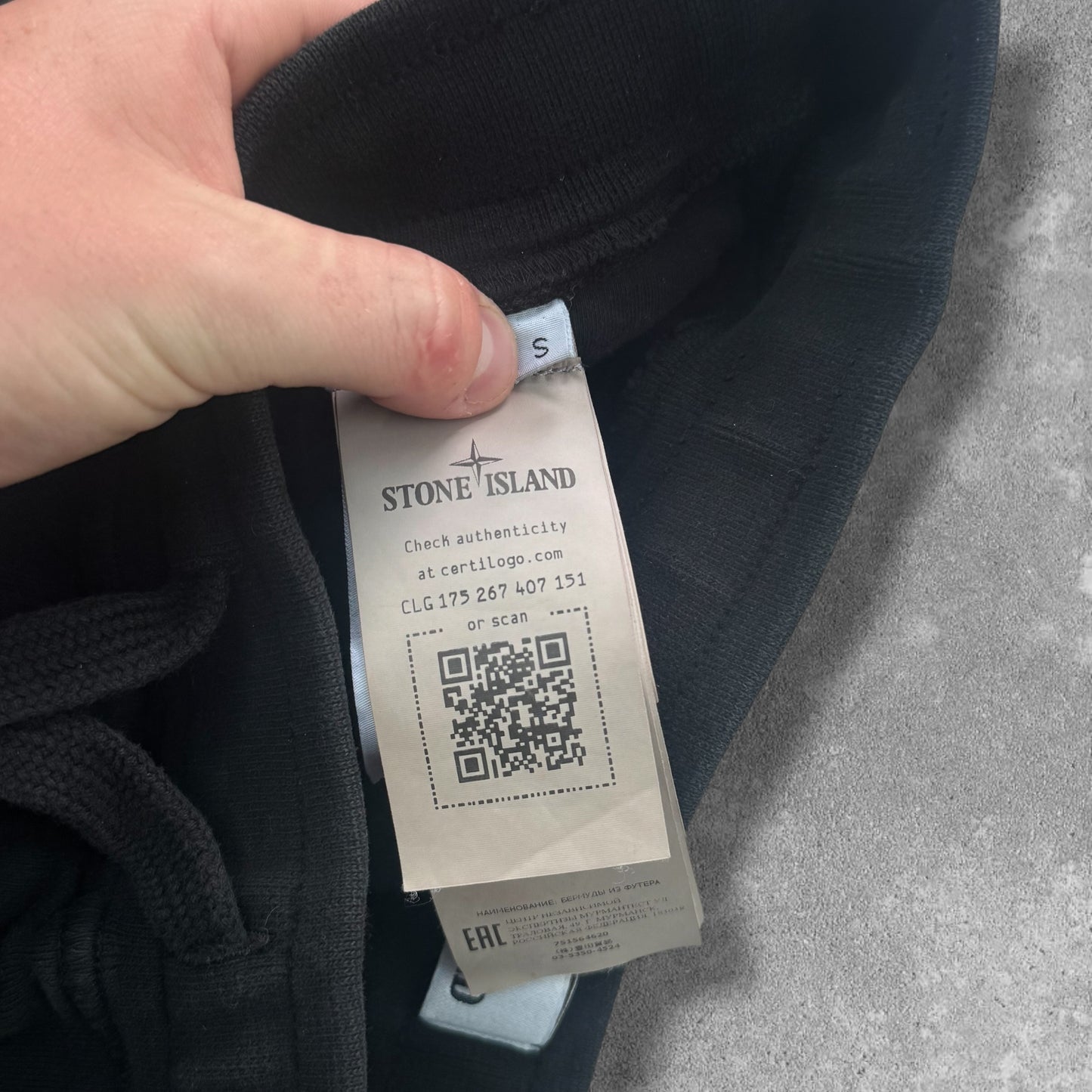 Stone Island Shorts Small Black RRP £285