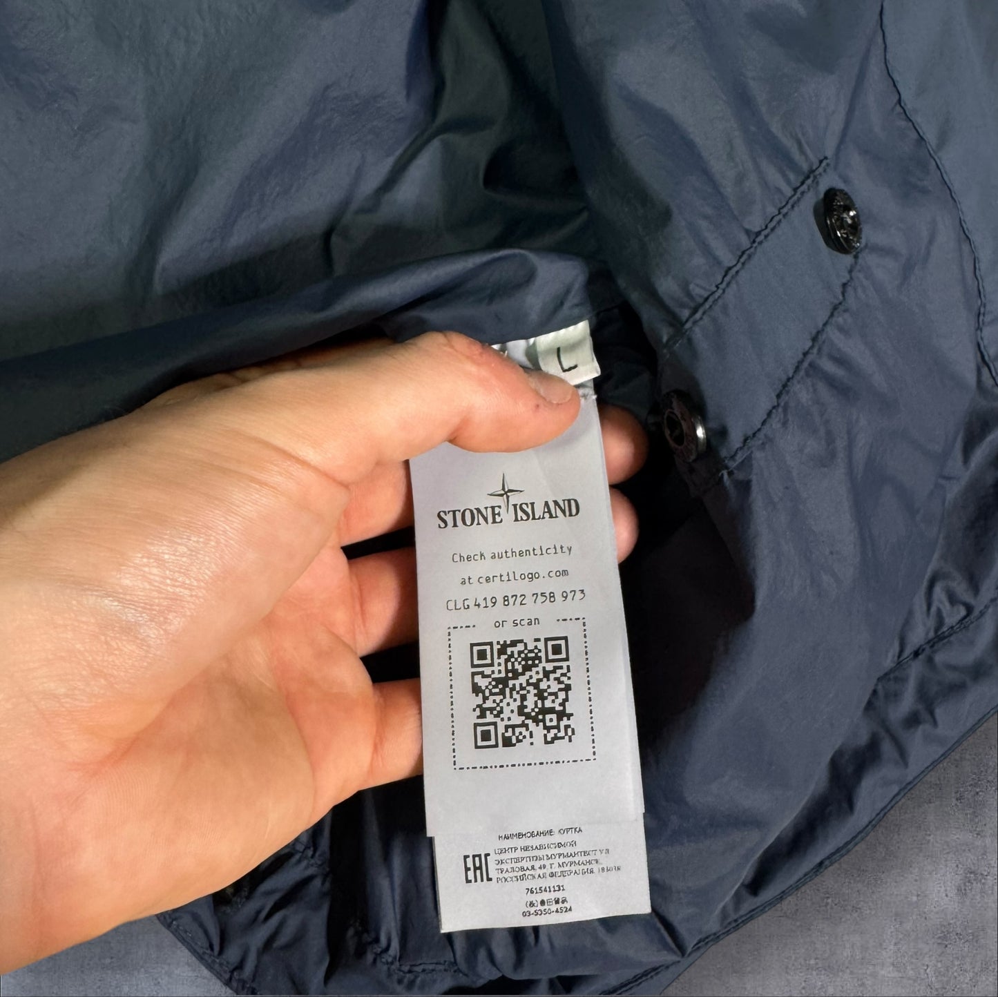 Stone Island Skin Touch Jacket Charcoal Large RRP £750+