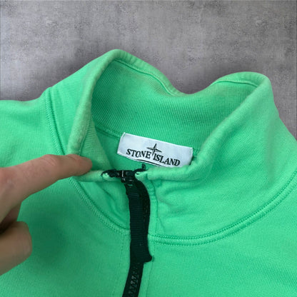 Stone Island Quarter-Zip Jumper Mint Green – Medium RRP £325+