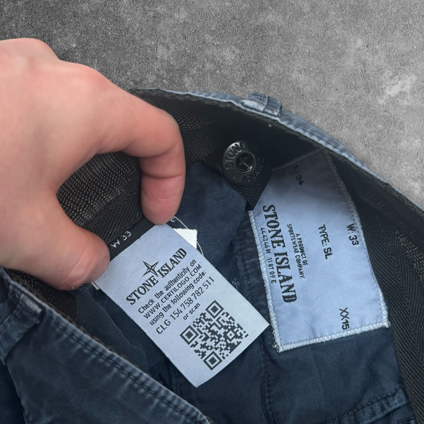 Stone Island Garment Dyed Cargo Shorts Waist 33 RRP £285