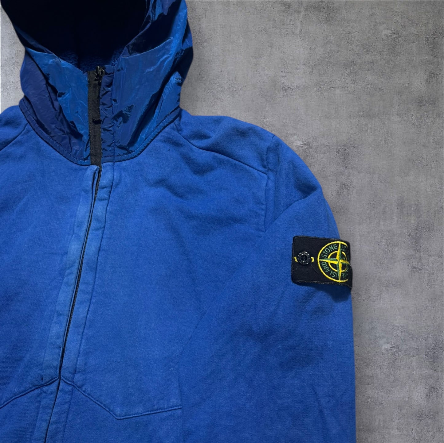 Stone Island Jumper With Nylon Hood XL RRP £325