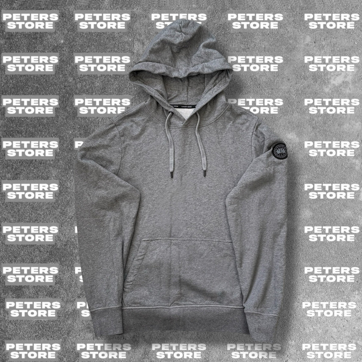 Used Canada Goose Black Label Hoodie Medium Grey Fits Large RRP £350