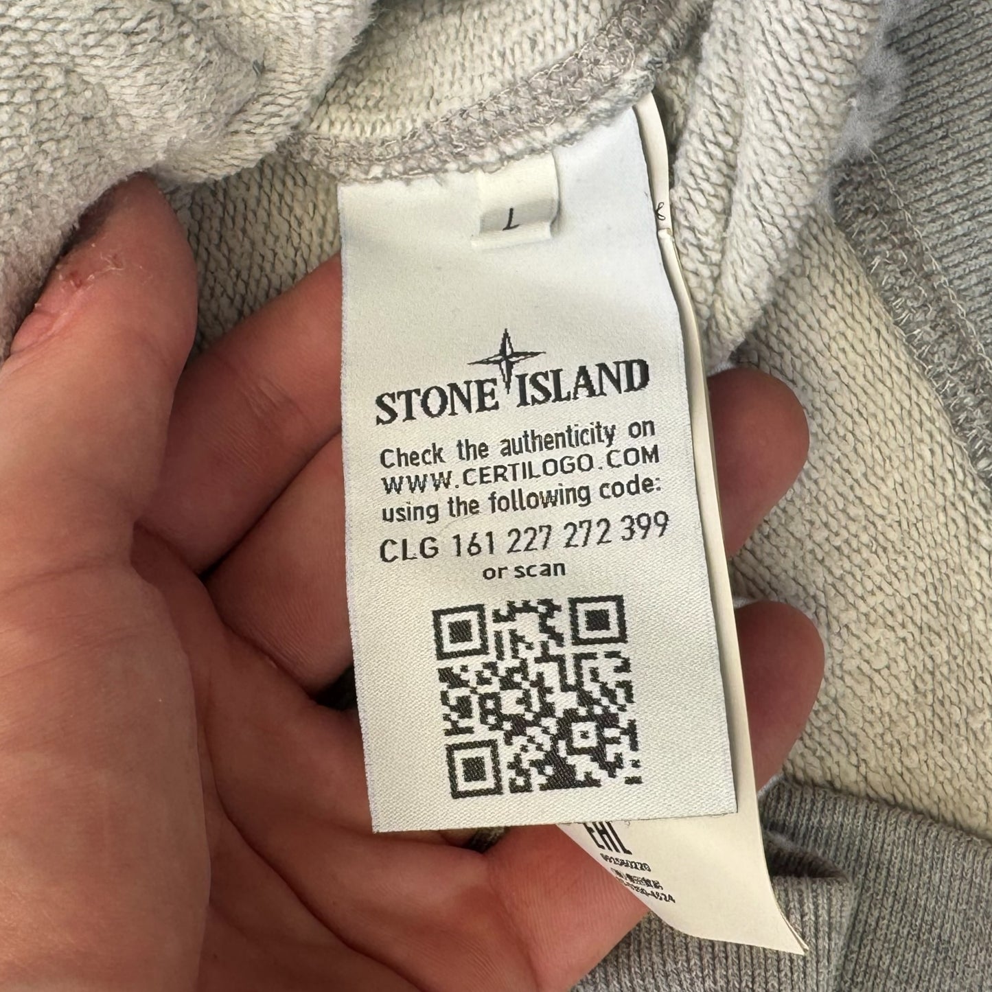 Stone Island Zip Up Hoodie Large RRP £350