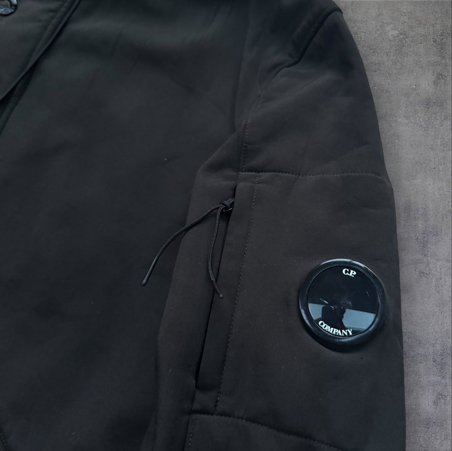 CP Company Fleece Lined Softshell Parka Black RRP £525