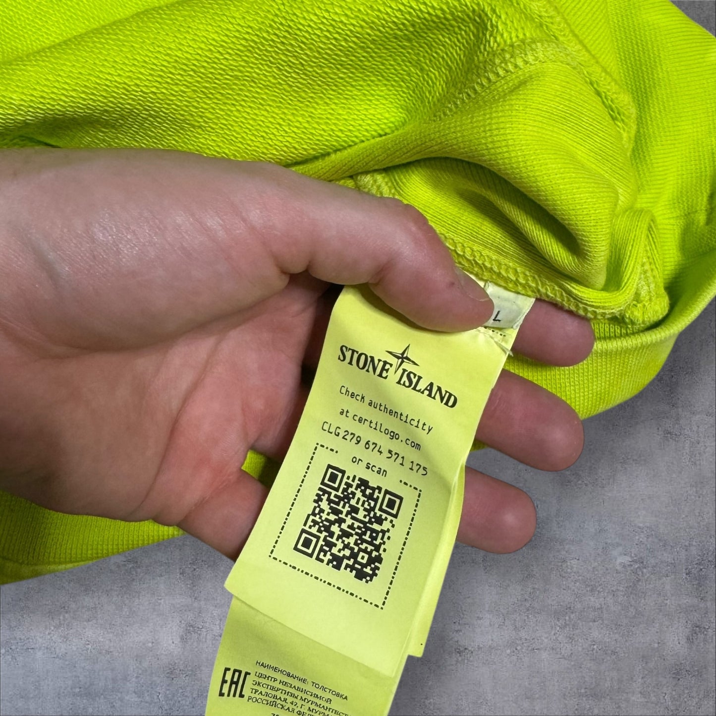 Stone Island Acid Wash Sweatshirt Large RRP £425+