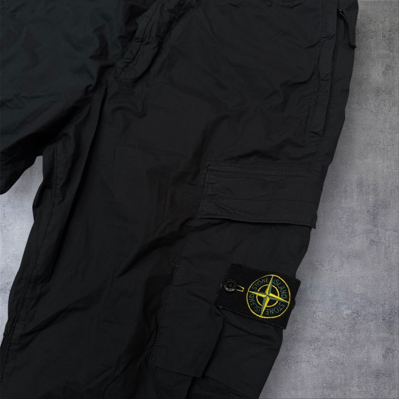 Stone Island 38W Dark Navy Cargo Trousers Elasticated Waist A0020 RRP £395