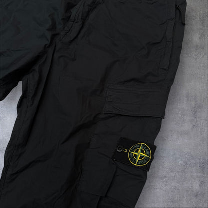 Stone Island 38W Dark Navy Cargo Trousers Elasticated Waist A0020 RRP £395