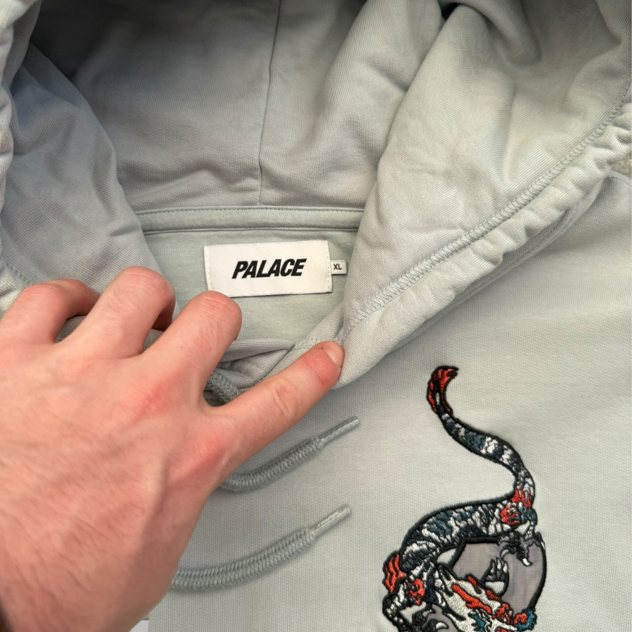 Palace P3 Dragon Embriodery Pull Over Hoodie