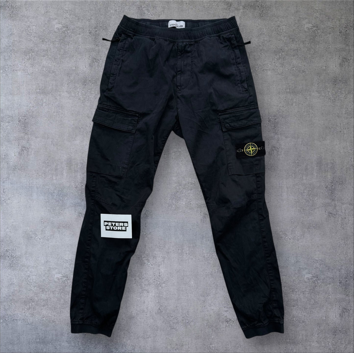 Stone Island Elasticated Waist Cargos Navy 30W RRP £350