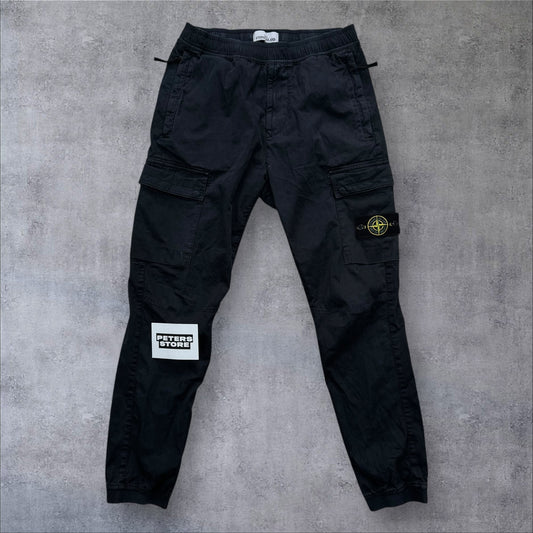 Stone Island Elasticated Waist Cargos Navy 30W RRP £350