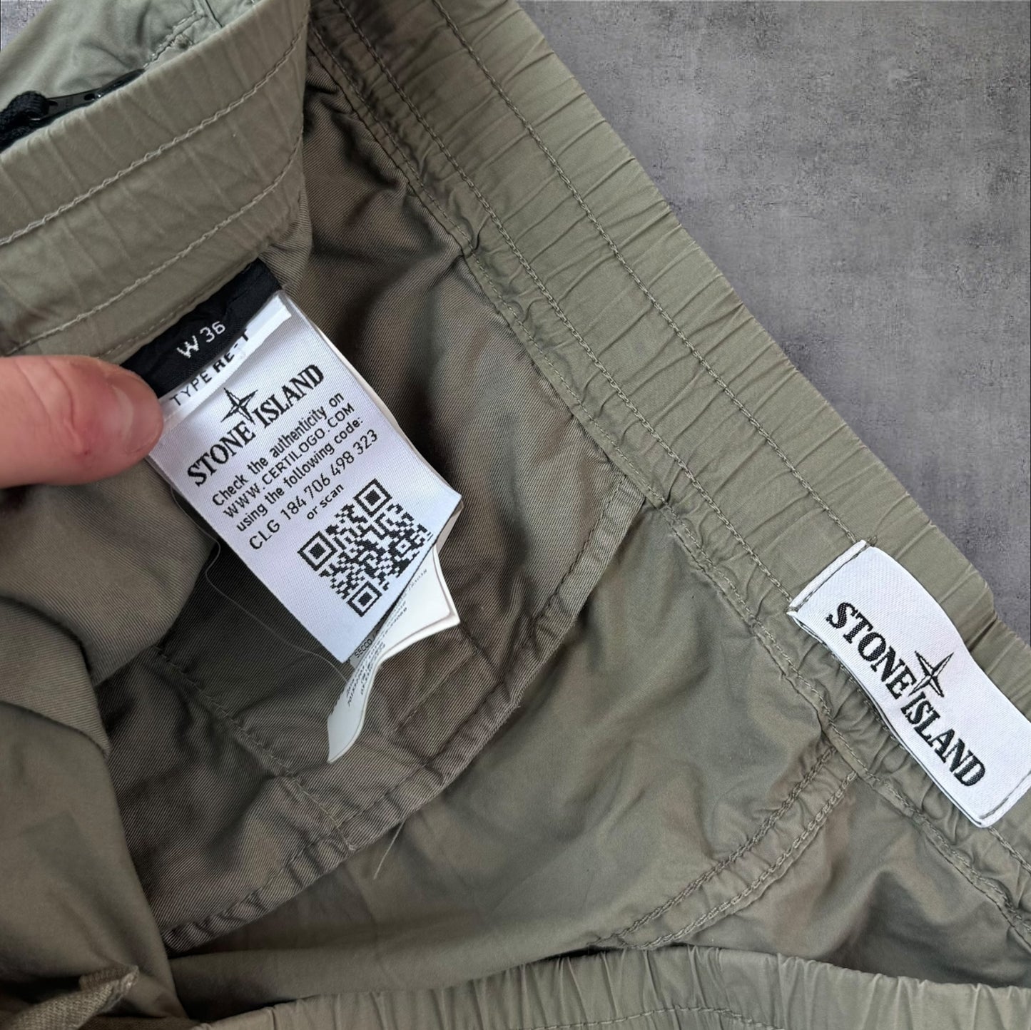Stone Island Cargo Trousers Size 36W RRP £395