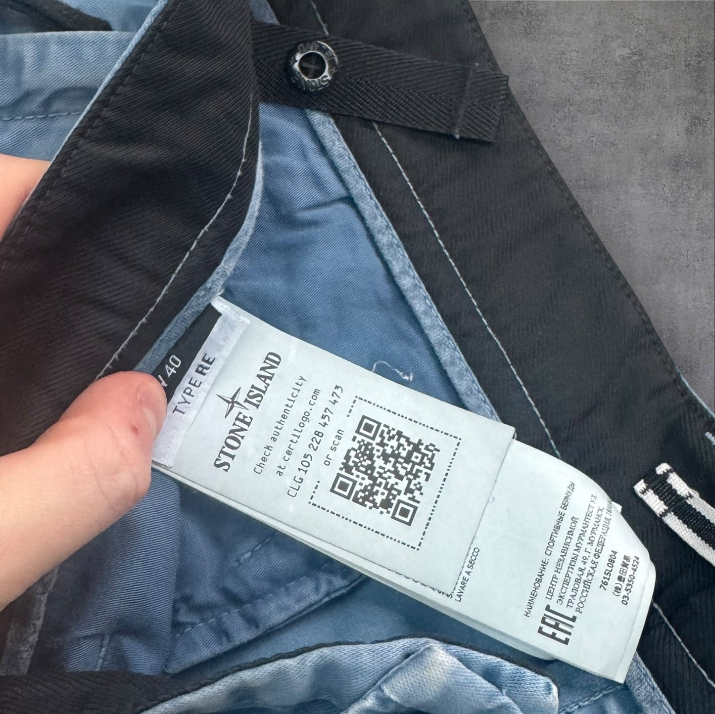 Stone Island Newer Season Cargo Shorts Size 40 Waist Blue RRP £350