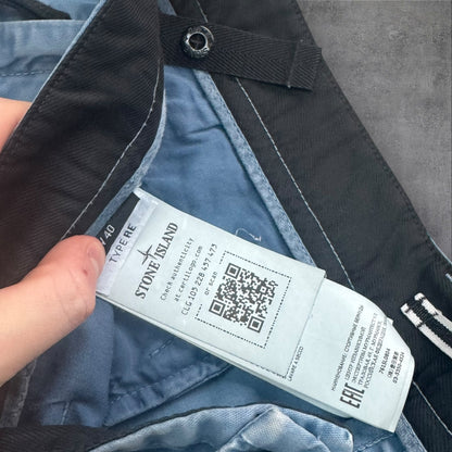 Stone Island Newer Season Cargo Shorts Size 40 Waist Blue RRP £350
