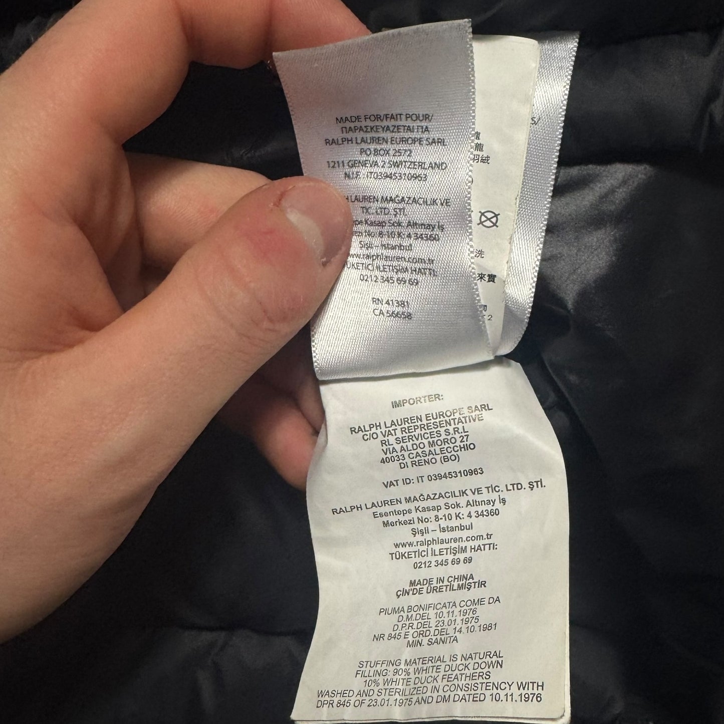 Ralph Lauren Puffer Jacket Mens Medium RRP £350