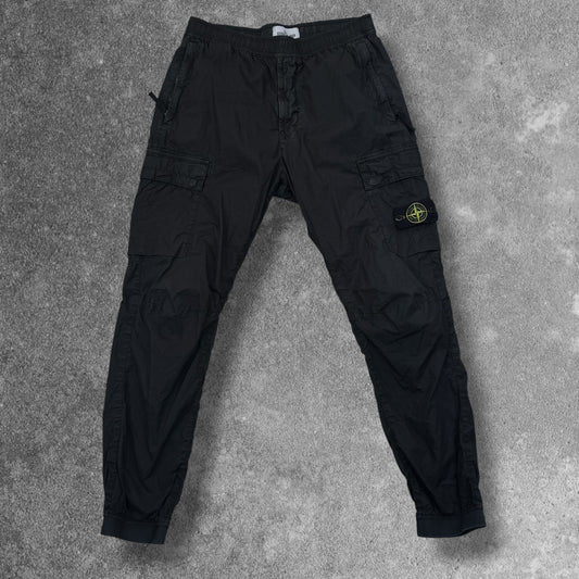 Stone Island Cargo Trousers 32W Black New Season RRP £350