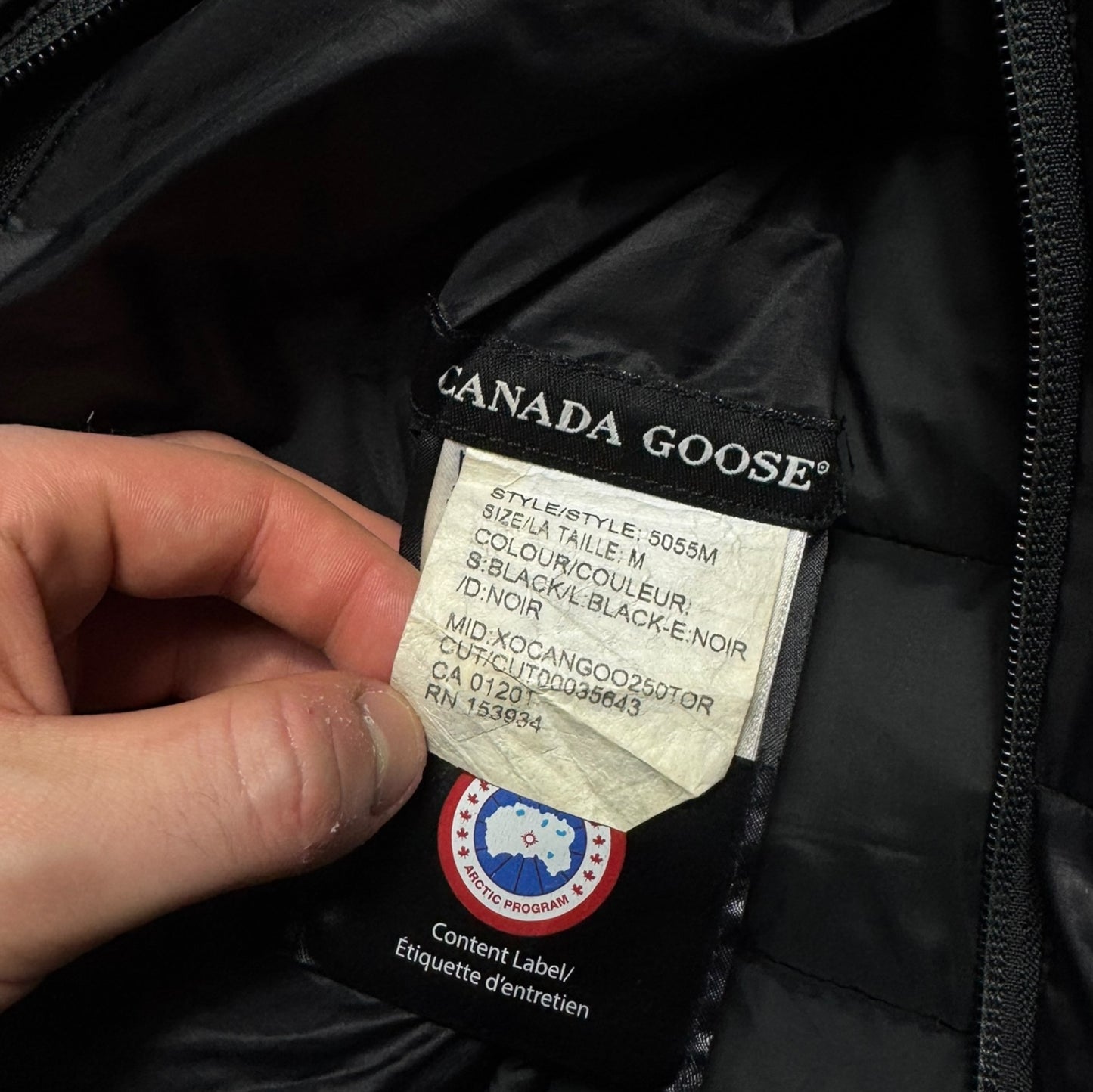 Canada Goose Lodge Hooded Jacket Black Size Medium RRP £595