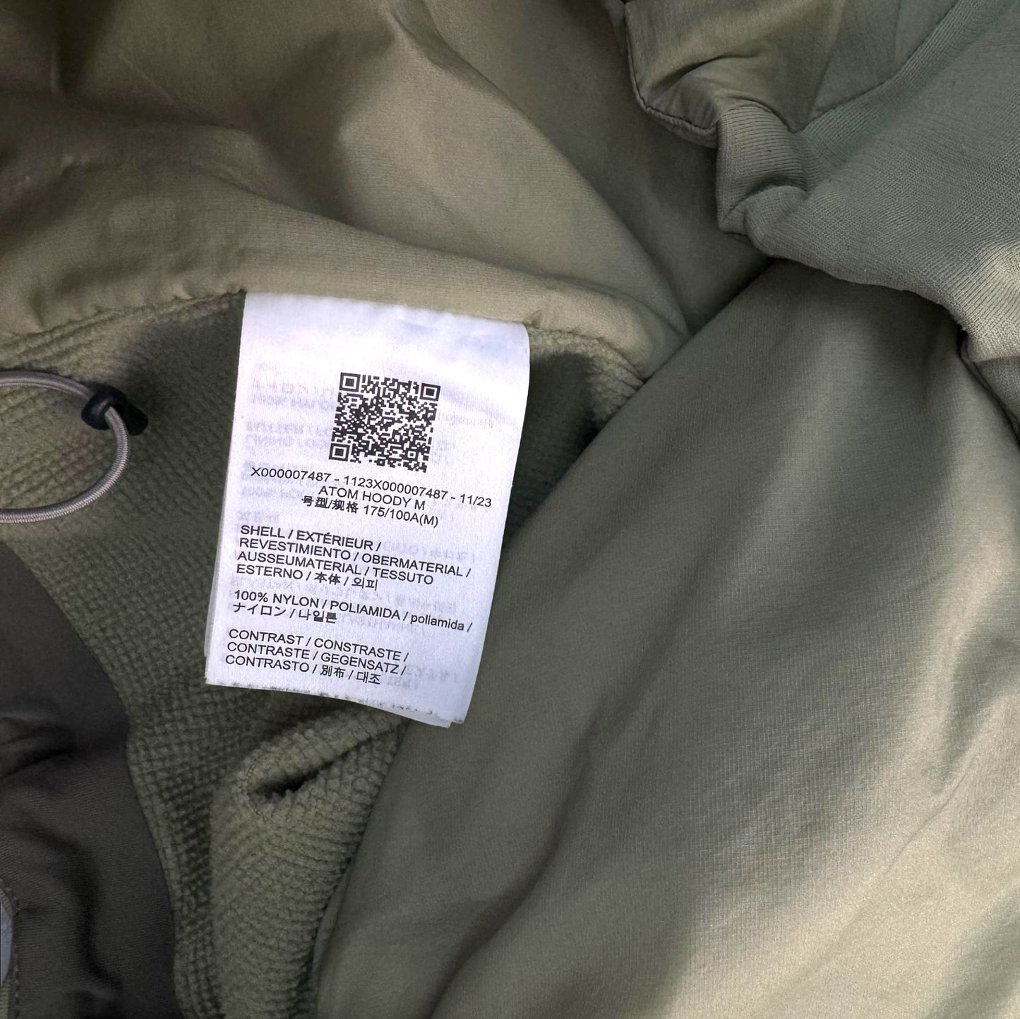 Arc’teryx Atom LT Jacket Sage Green Medium 2023 RRP £280