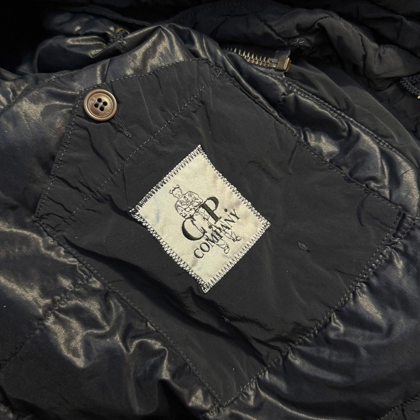 Vintage CP Company Hooded Nylon Nycra Insulated Jacket Large RRP £450