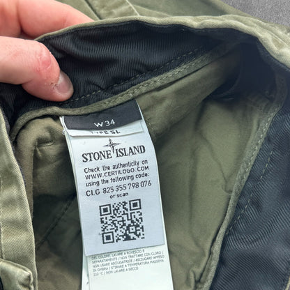 Stone Island Cargo Shorts W34 Khaki Brown V0158 RRP £285