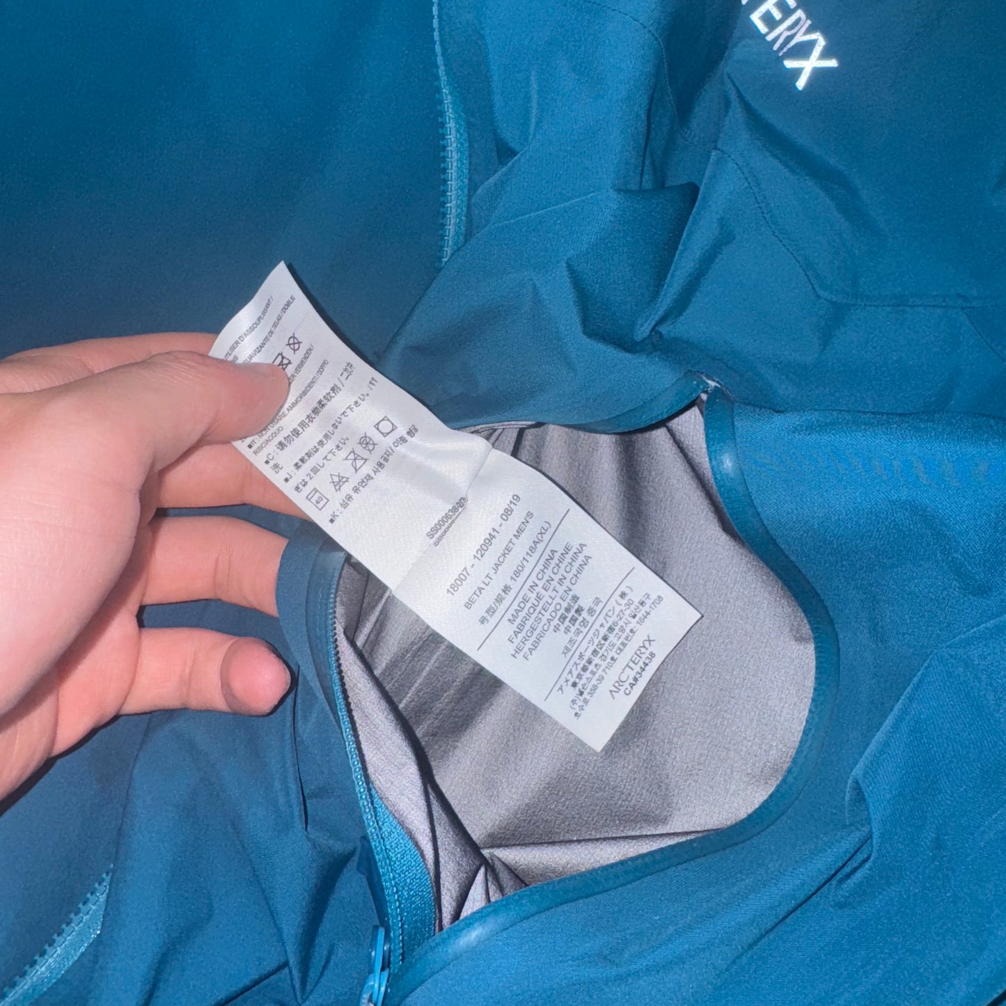 Arc’teryx Beta LT Jacket Men’s XL Blue Gore-Tex Pro RRP £500+