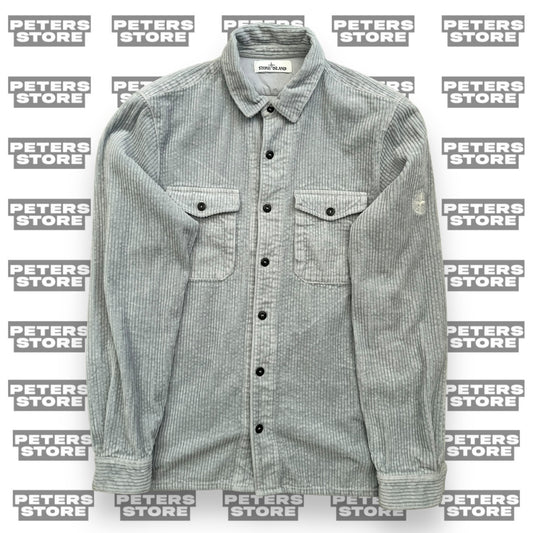 Stone Island Ice Blue Corduroy Overshirt