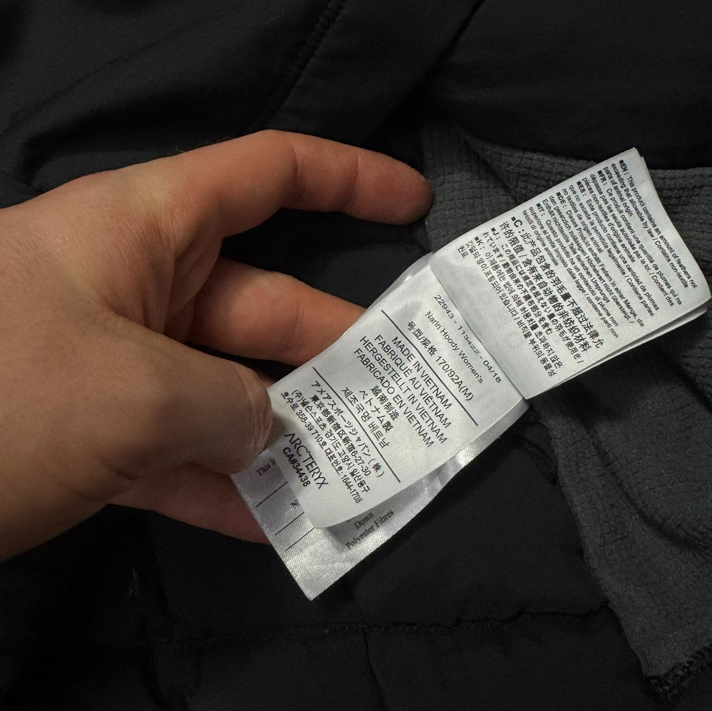 Arcteryx Narin Quilted Jacket Womens Medium RRP £250