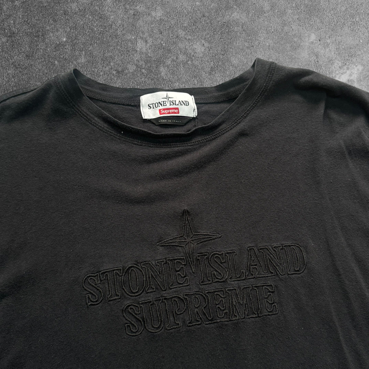 Stone Island x Supreme Tee XL Black Fits XXL RRP £150