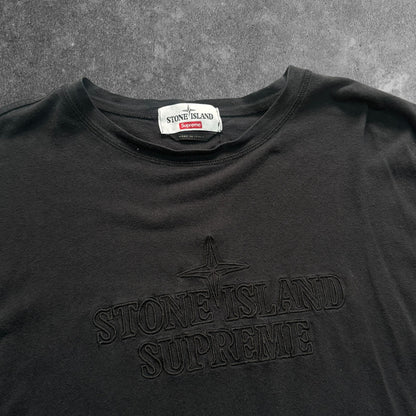 Stone Island x Supreme Tee XL Black Fits XXL RRP £150