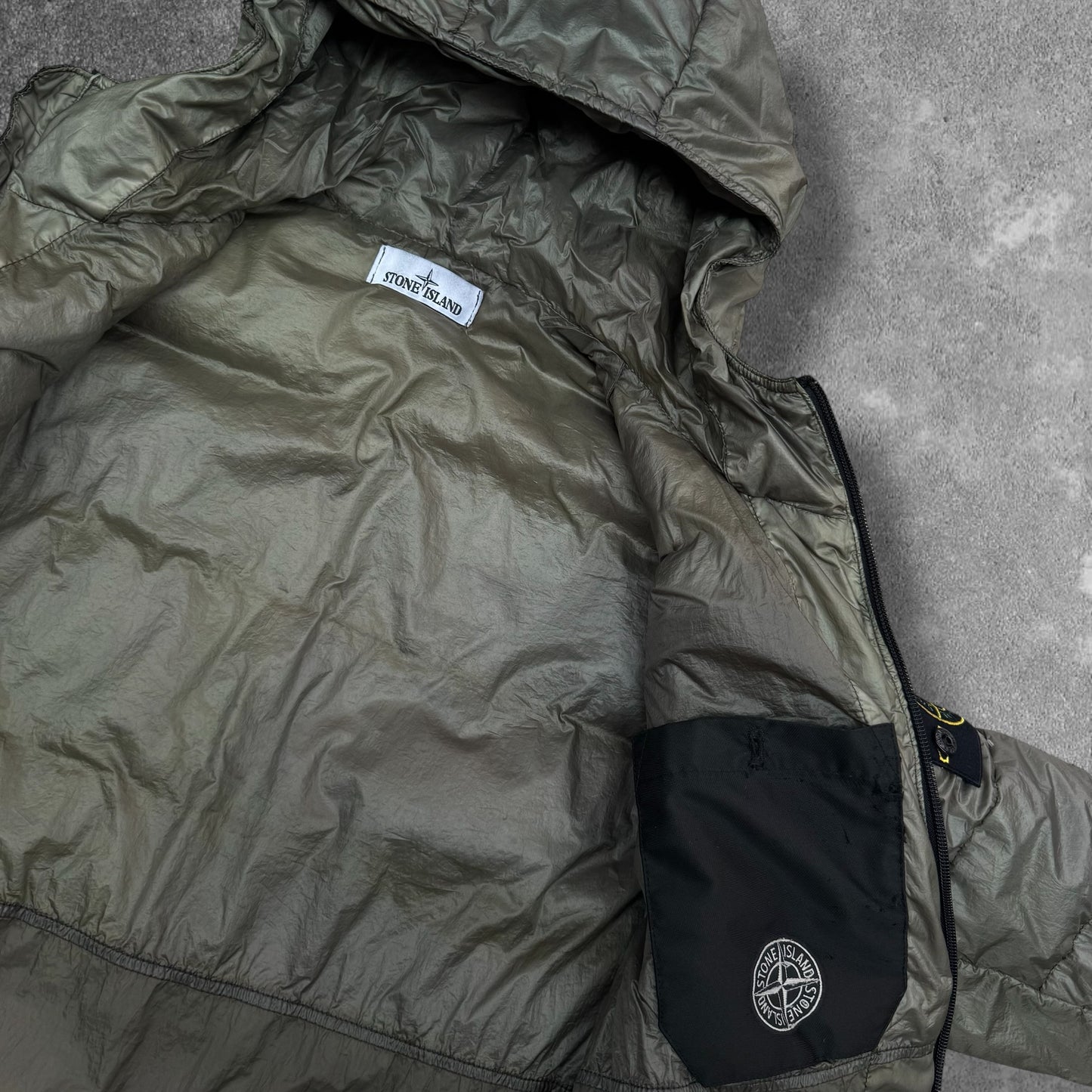 Stone Island Garment Dyed Down Puffer Jacket Large RRP £650