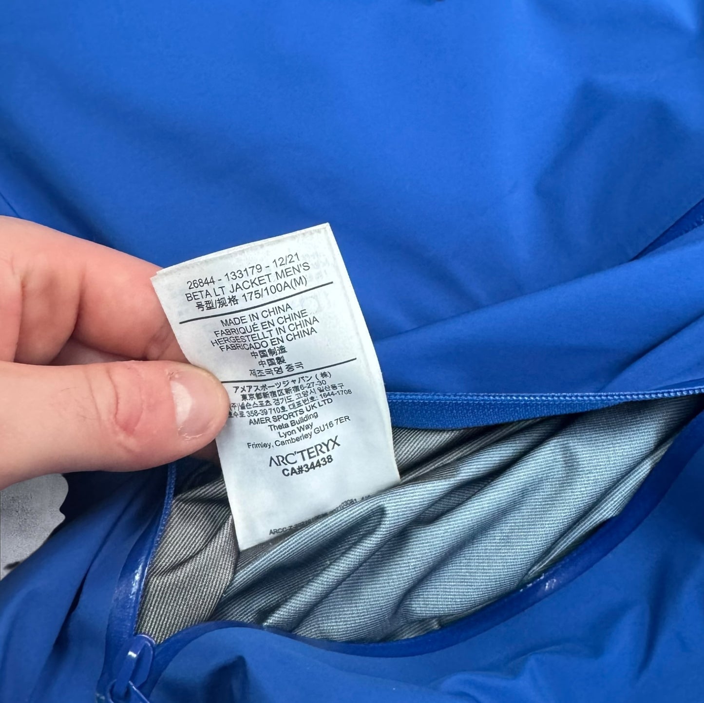 Arc’teryx Beta LT Vitality Blue Size Medium RRP £550+