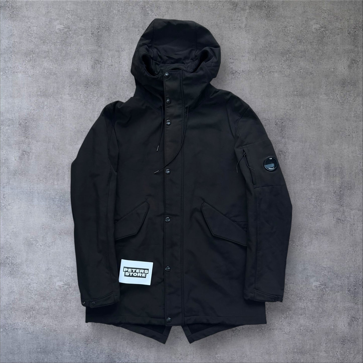 CP Company Fleece Lined Softshell Parka Black RRP £525