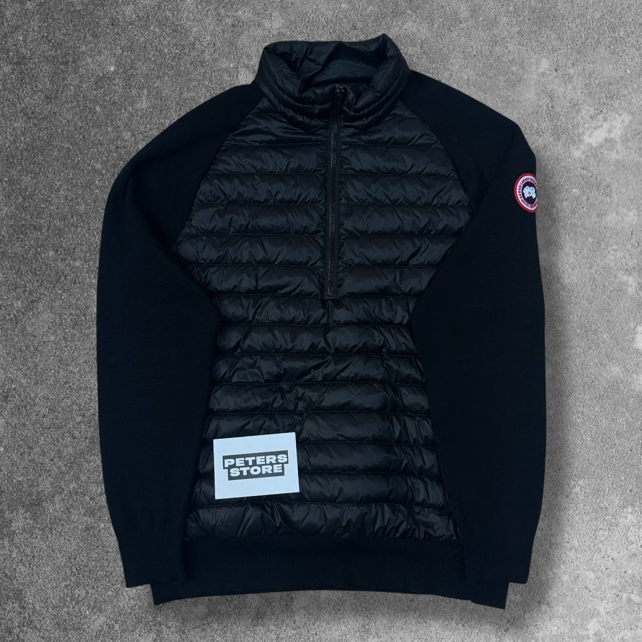 Canada Goose Hybridge Knit Pullover Men's Medium Black Hybrid Down RRP £795