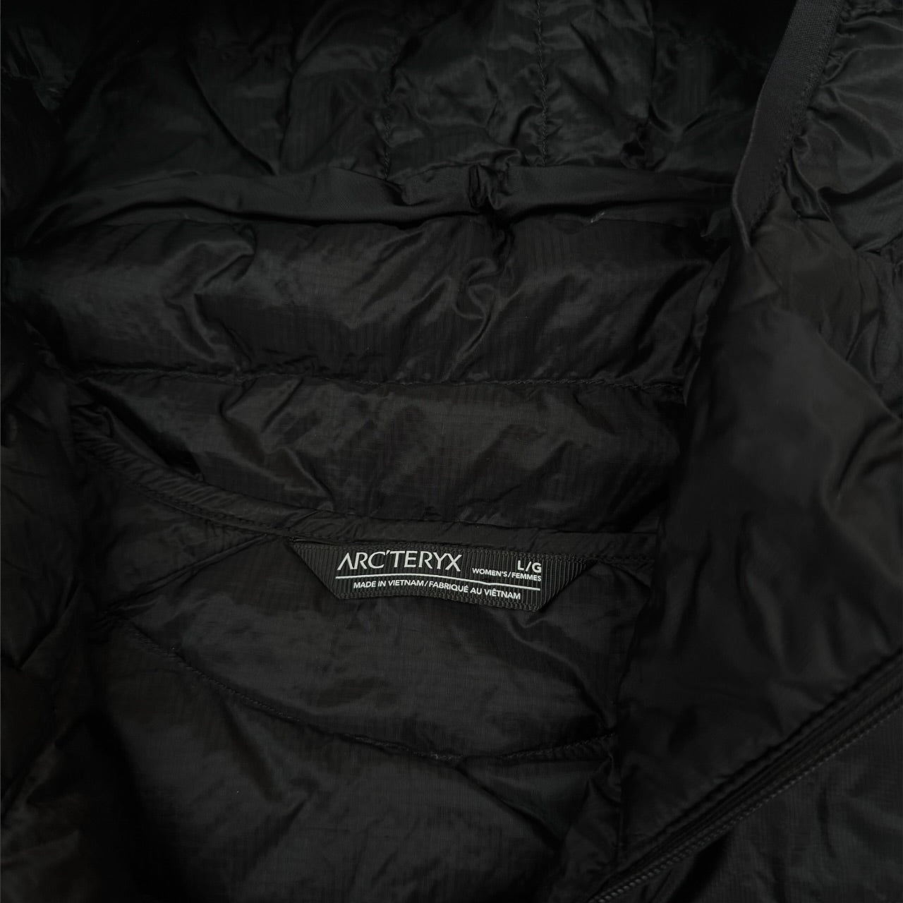 Arcteryx Women’s Cerium LT Puffer Jacket Black Large RRP £350