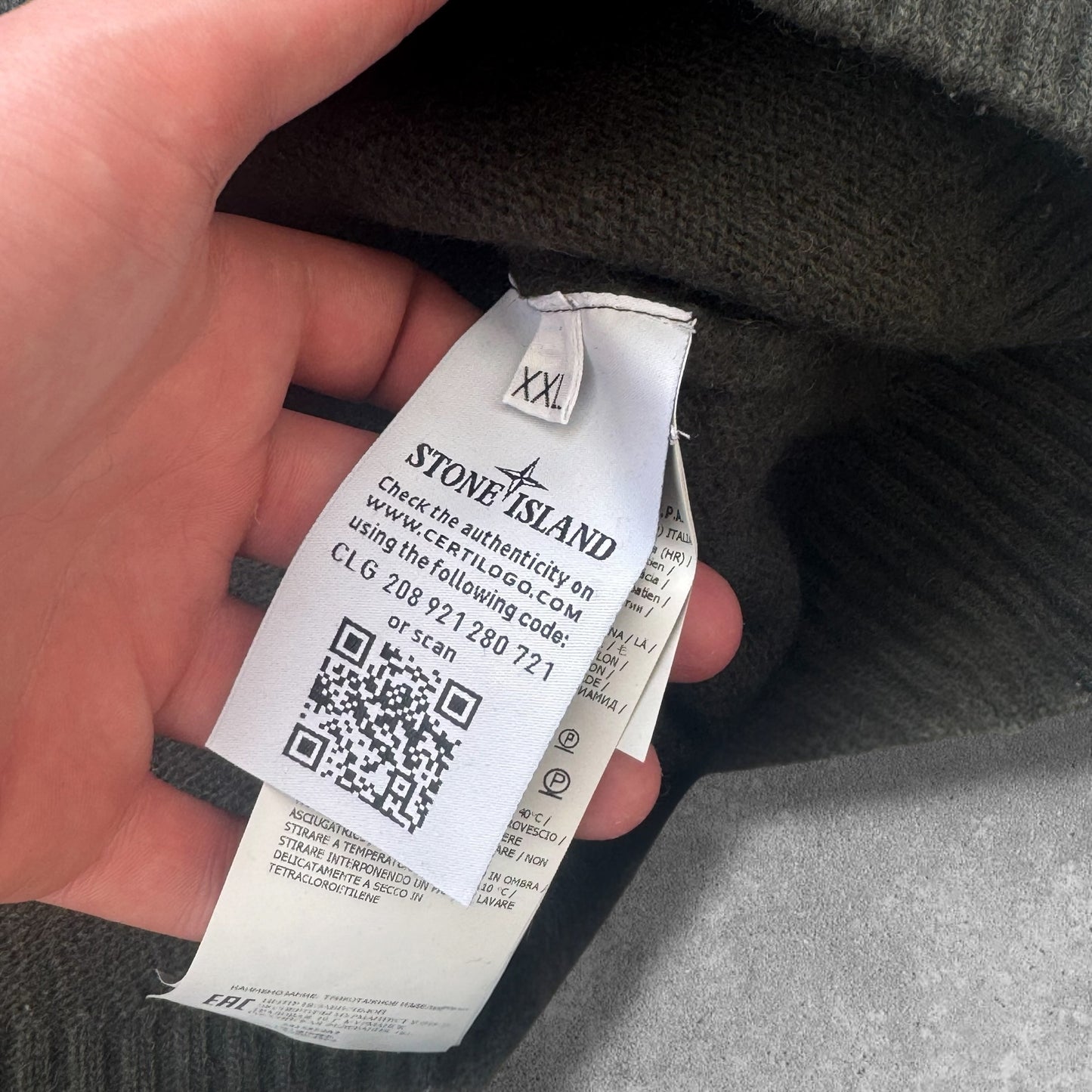 Stone Island Wool Jumper Size XXL RRP £300