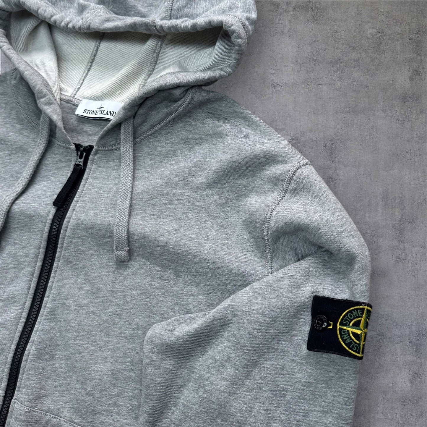 Stone Island Zip Up Hoodie Grey XXL RRP £325