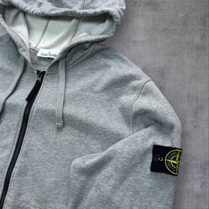 Stone Island Zip Up Hoodie Grey XXL RRP £325
