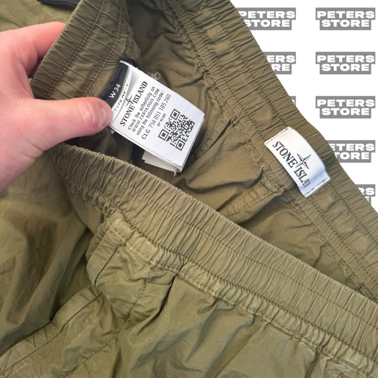 Stone Island Khaki Brown Cargos