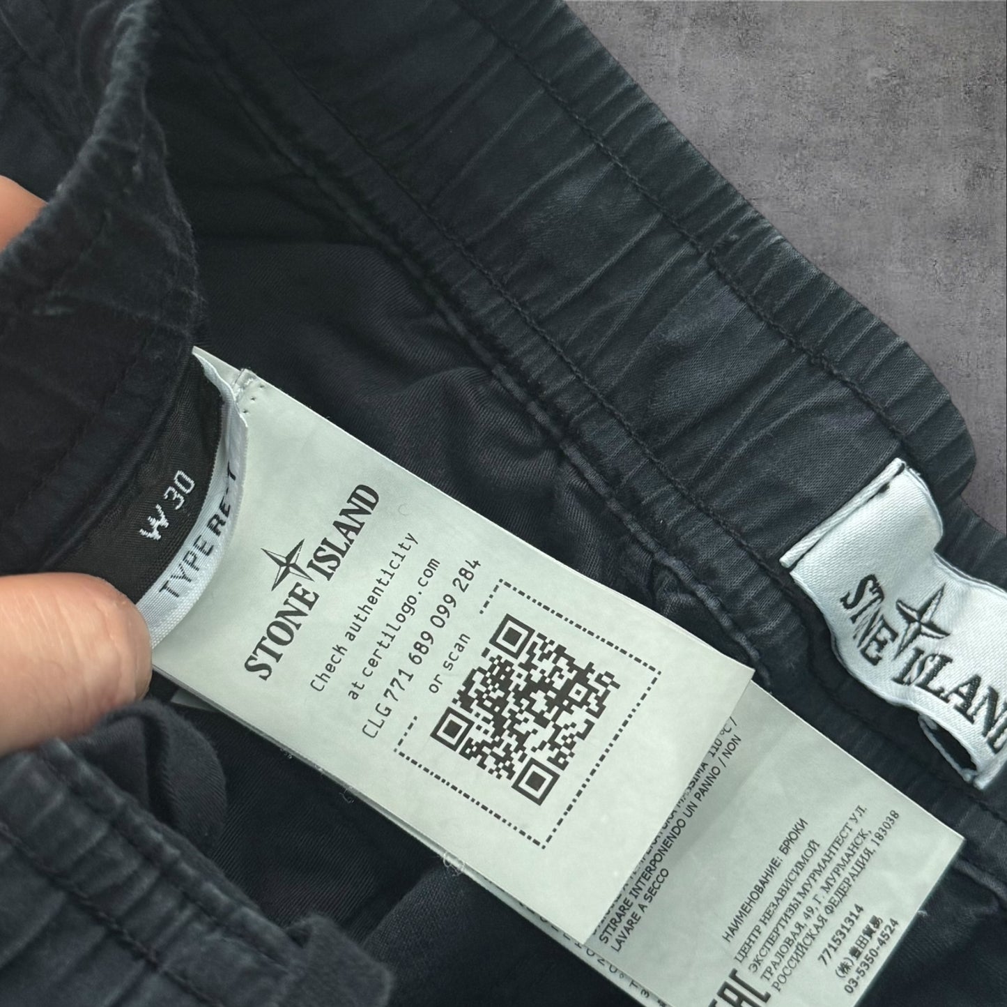 Stone Island Cargo Trousers Navy Size 30W RRP £295