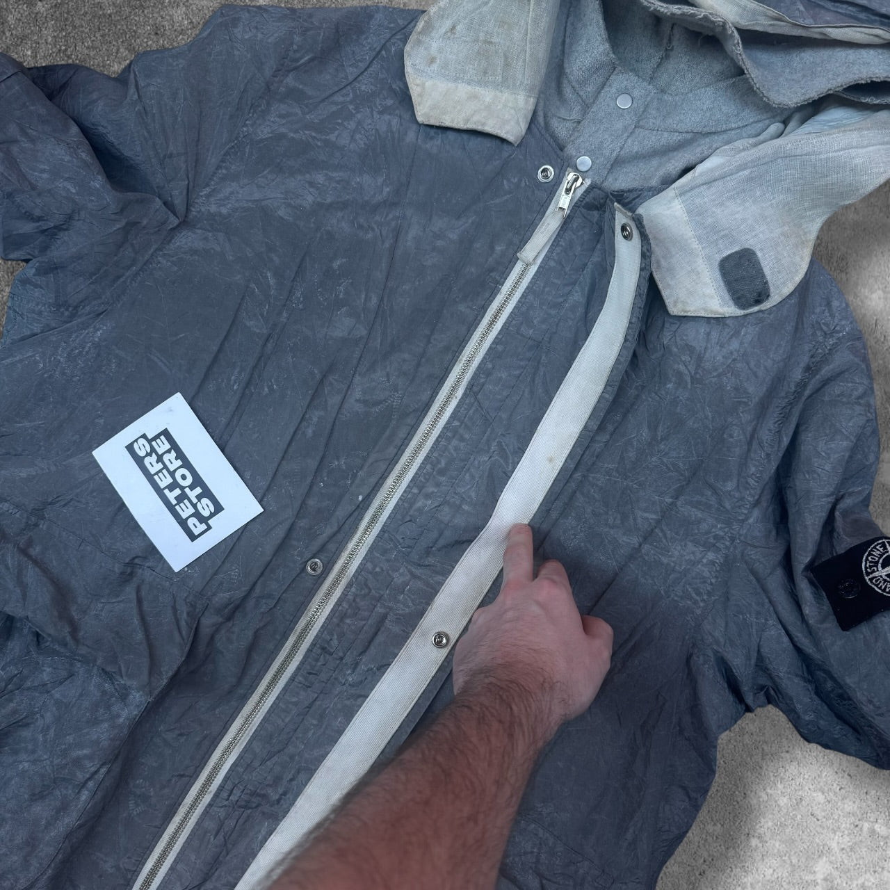 Stone Island Paul Harvey Special Process Pure Metal Shell XL Jacket RRP £995