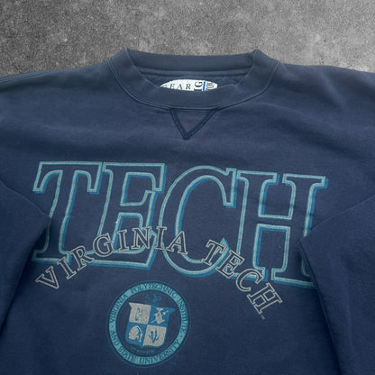 Vintage Gear for Sports Virginia Tech Crewneck Navy Large RRP £60