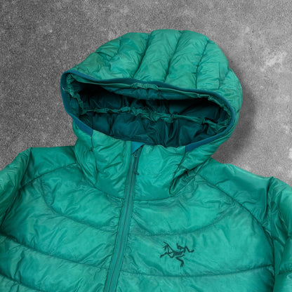 Arc'teryx Cerium Down Jacket Women's Turquoise Lightweight Insulated RRP £350