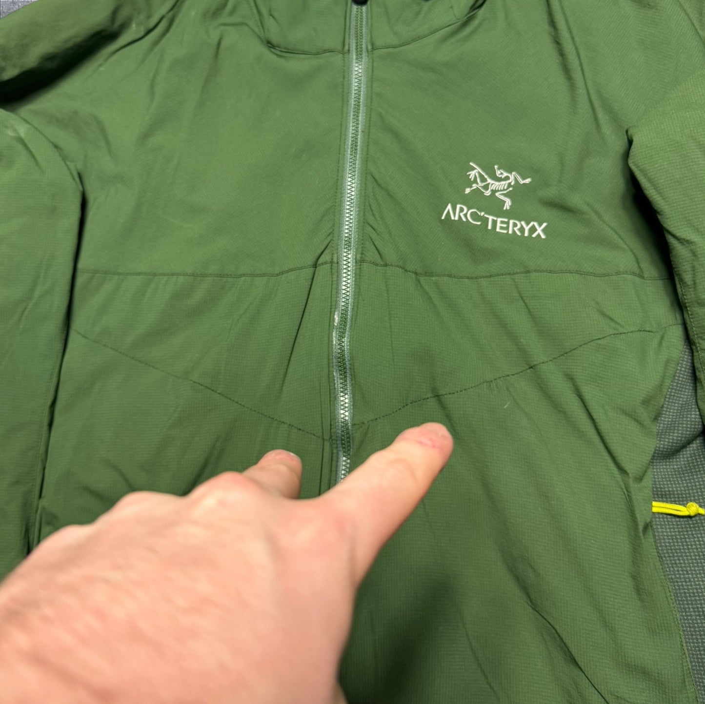 Arcteryx Atom LT Green Men’s XL Repaired RRP £240